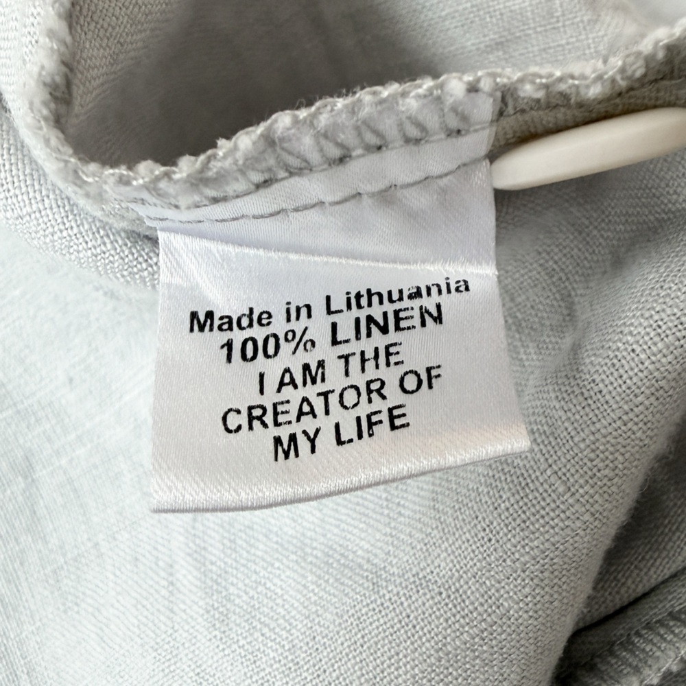 FLAX • Linen Button-Front Top - Picture 8 of 10